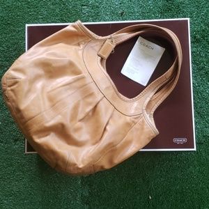 COACH Ergo Pleated Large Leather Tote